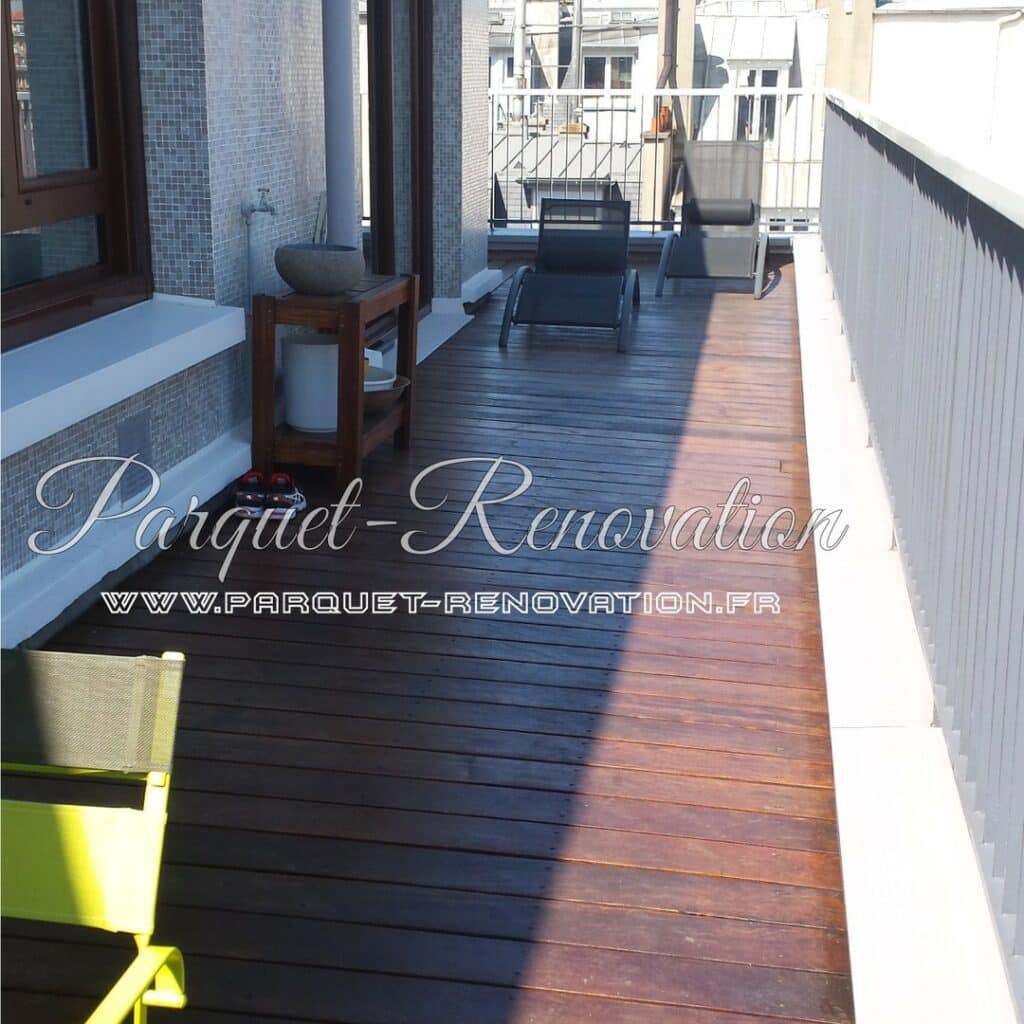 Image d'une terrasse bois entretenue